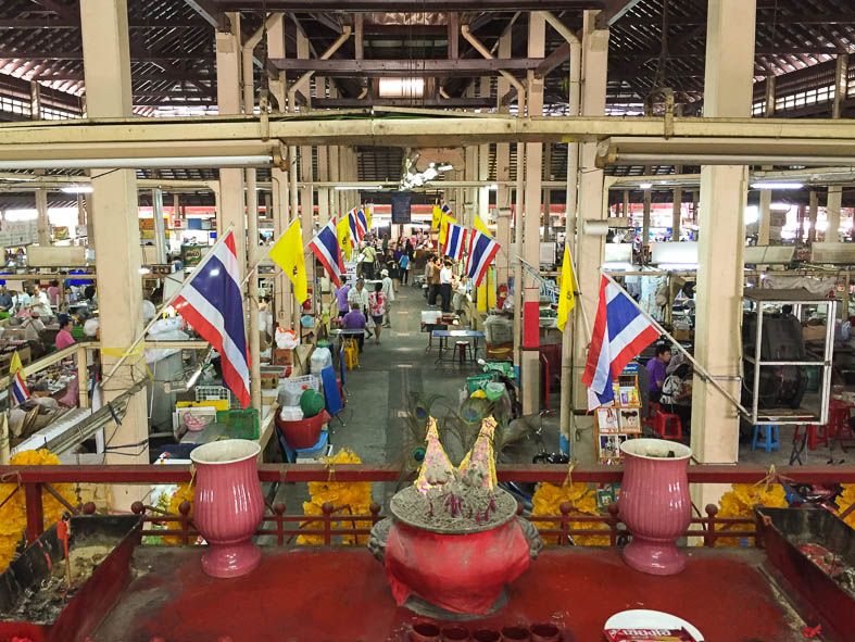 Der Nang Loeng Food market in Bangkok